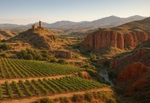 Окрестности Калатаюда: виноградники, скалы и древние руины