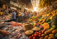 Гастрономические рынки города где встречаются ароматы островов