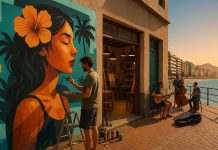 Современная культура Лас-Пальмас-де-Гран-Канария художники, ремесленники и уличная сцена Современная культура Лас-Пальмас-де-Гран-Канария художники, ремесленники и уличная сцена