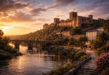 Алькасаба Бадахоса крепость, которая охраняла границу веков Алькасаба Бадахоса крепость, которая охраняла границу веков