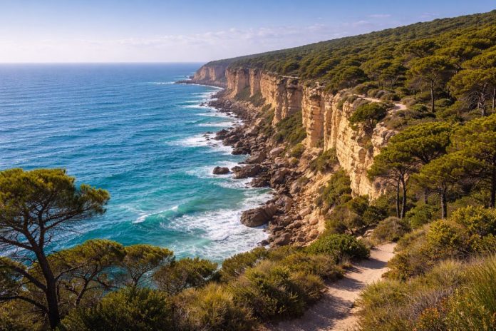 Природа вокруг Барбате национальный парк Ла-Бренья и утёсы океана