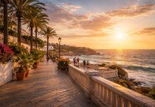 Прогулки по Барбате набережные, смотровые точки и океан Барбате — город, который раскрывается именно в движении. Его невозможно понять, просто посмотрев на карту. Барбате нужно пройти пешком: вдоль океана, по набережной, к смотровым площадкам над Атлантикой. Здесь прогулка — это способ почувствовать характер побережья. Набережная у порта Одна из главных точек для вечерних маршрутов — зона вокруг порта. Здесь можно наблюдать: рыбацкие лодки, возвращающиеся к причалу; мягкий золотой свет заката над водой; спокойный ритм жизни местных жителей. Набережная не перегружена туристической инфраструктурой. Она сохраняет функциональность и простоту, что придаёт ей аутентичность. Это не курортный бульвар, а рабочее пространство, которое постепенно превращается в место встреч. Вид на Атлантику Настоящая сила Барбате раскрывается за пределами центра — на прибрежных маршрутах и смотровых точках. Близость национального парка Ла-Бренья позволяет выйти к утёсам, откуда открывается панорама океана. Здесь Атлантика ощущается особенно мощно: волны разбиваются о скалы; ветер усиливает ощущение пространства; горизонт кажется бесконечным. Это не декоративное море, а живая стихия. Пляжные маршруты Широкие пляжи Коста-де-ла-Лус создают идеальные условия для длительных прогулок. Песчаные пространства меняются в зависимости от прилива и отлива, поэтому каждый визит немного отличается от предыдущего. Свет Атлантики здесь более холодный и прозрачный, чем на Средиземном море. Атмосфера без спешки Барбате не диктует темп. Здесь нет ощущения срочности. Прогулка — это способ остановиться, почувствовать ветер и услышать океан. Даже в туристический сезон пространство остаётся открытым. Итог Прогулки по Барбате — это диалог с Атлантикой. Набережные, смотровые точки и бескрайняя линия горизонта формируют главное впечатление от города. Здесь важно не количество достопримечательностей, а ощущение пространства, света и ветра, которое остаётся после заката.