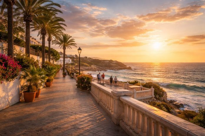 Барбате — город, который раскрывается именно в движении. Его невозможно понять, просто посмотрев на карту. Барбате нужно пройти пешком: вдоль океана, по набережной, к смотровым площадкам над Атлантикой. Здесь прогулка — это способ почувствовать характер побережья. Набережная у порта Одна из главных точек для вечерних маршрутов — зона вокруг порта. Здесь можно наблюдать: рыбацкие лодки, возвращающиеся к причалу; мягкий золотой свет заката над водой; спокойный ритм жизни местных жителей. Набережная не перегружена туристической инфраструктурой. Она сохраняет функциональность и простоту, что придаёт ей аутентичность. Это не курортный бульвар, а рабочее пространство, которое постепенно превращается в место встреч. Вид на Атлантику Настоящая сила Барбате раскрывается за пределами центра — на прибрежных маршрутах и смотровых точках. Близость национального парка Ла-Бренья позволяет выйти к утёсам, откуда открывается панорама океана. Здесь Атлантика ощущается особенно мощно: волны разбиваются о скалы; ветер усиливает ощущение пространства; горизонт кажется бесконечным. Это не декоративное море, а живая стихия. Пляжные маршруты Широкие пляжи Коста-де-ла-Лус создают идеальные условия для длительных прогулок. Песчаные пространства меняются в зависимости от прилива и отлива, поэтому каждый визит немного отличается от предыдущего. Свет Атлантики здесь более холодный и прозрачный, чем на Средиземном море. Атмосфера без спешки Барбате не диктует темп. Здесь нет ощущения срочности. Прогулка — это способ остановиться, почувствовать ветер и услышать океан. Даже в туристический сезон пространство остаётся открытым. Итог Прогулки по Барбате — это диалог с Атлантикой. Набережные, смотровые точки и бескрайняя линия горизонта формируют главное впечатление от города. Здесь важно не количество достопримечательностей, а ощущение пространства, света и ветра, которое остаётся после заката.