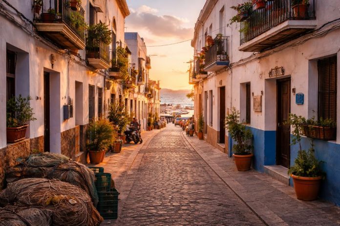 Старый Барбате улицы, кварталы и повседневная жизнь у моря