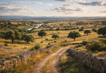 Природа вокруг Бадахоса равнины, пастбища и маршруты Эстремадуры Природа вокруг Бадахоса равнины, пастбища и маршруты Эстремадуры