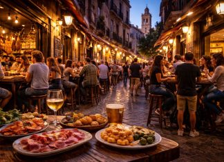 Тапас и бары Бадахоса вечерний ритм приграничного города Тапас и бары Бадахоса вечерний ритм приграничного города