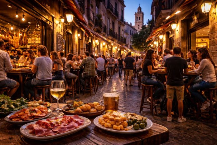 Тапас и бары Бадахоса вечерний ритм приграничного города