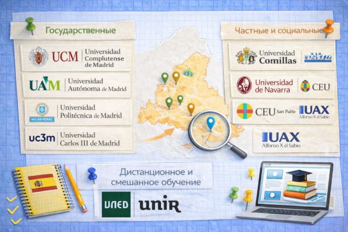 Университеты Мадрида сравнительный обзор