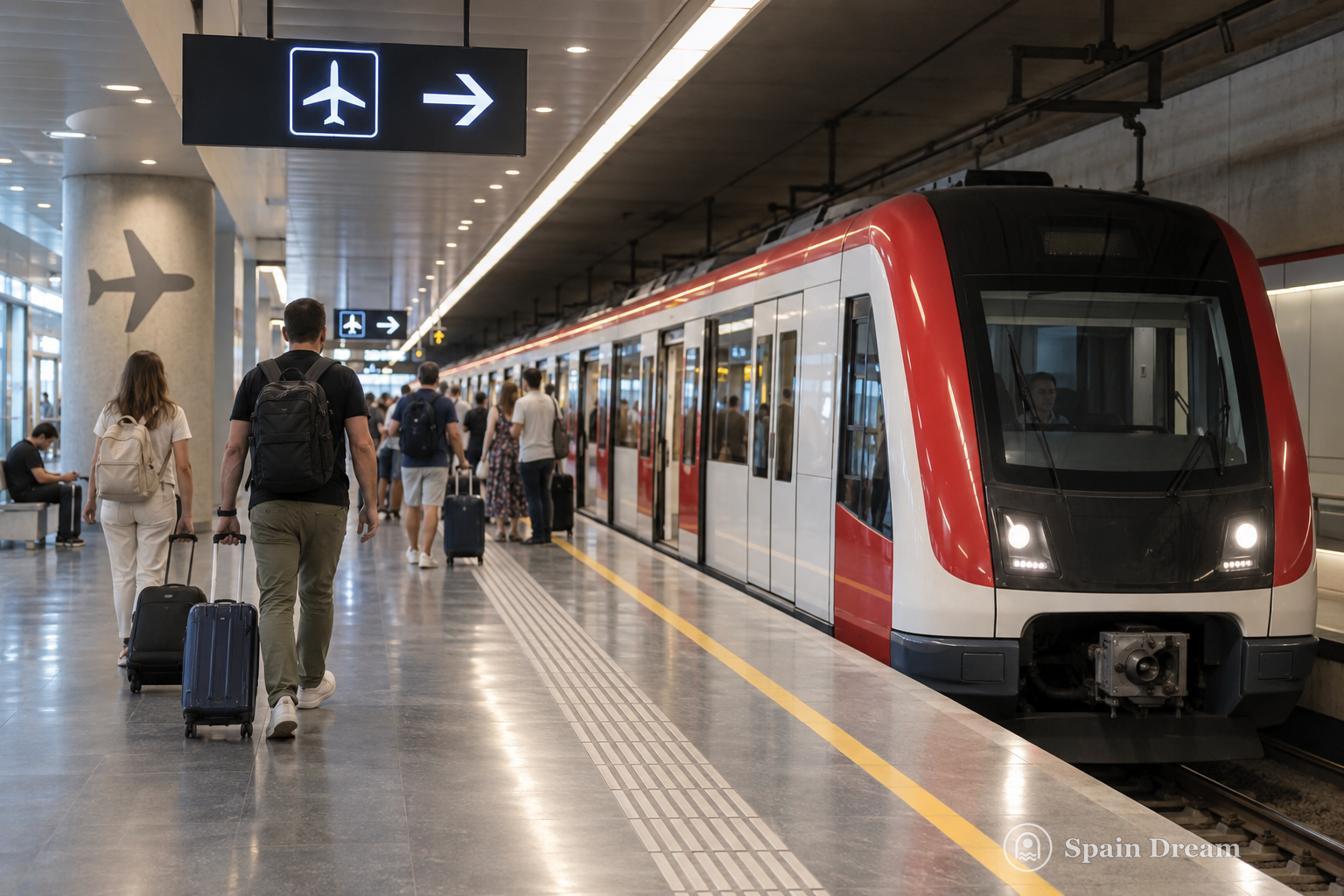 Терминал аэропорта Валенсии и зона наземного транспорта