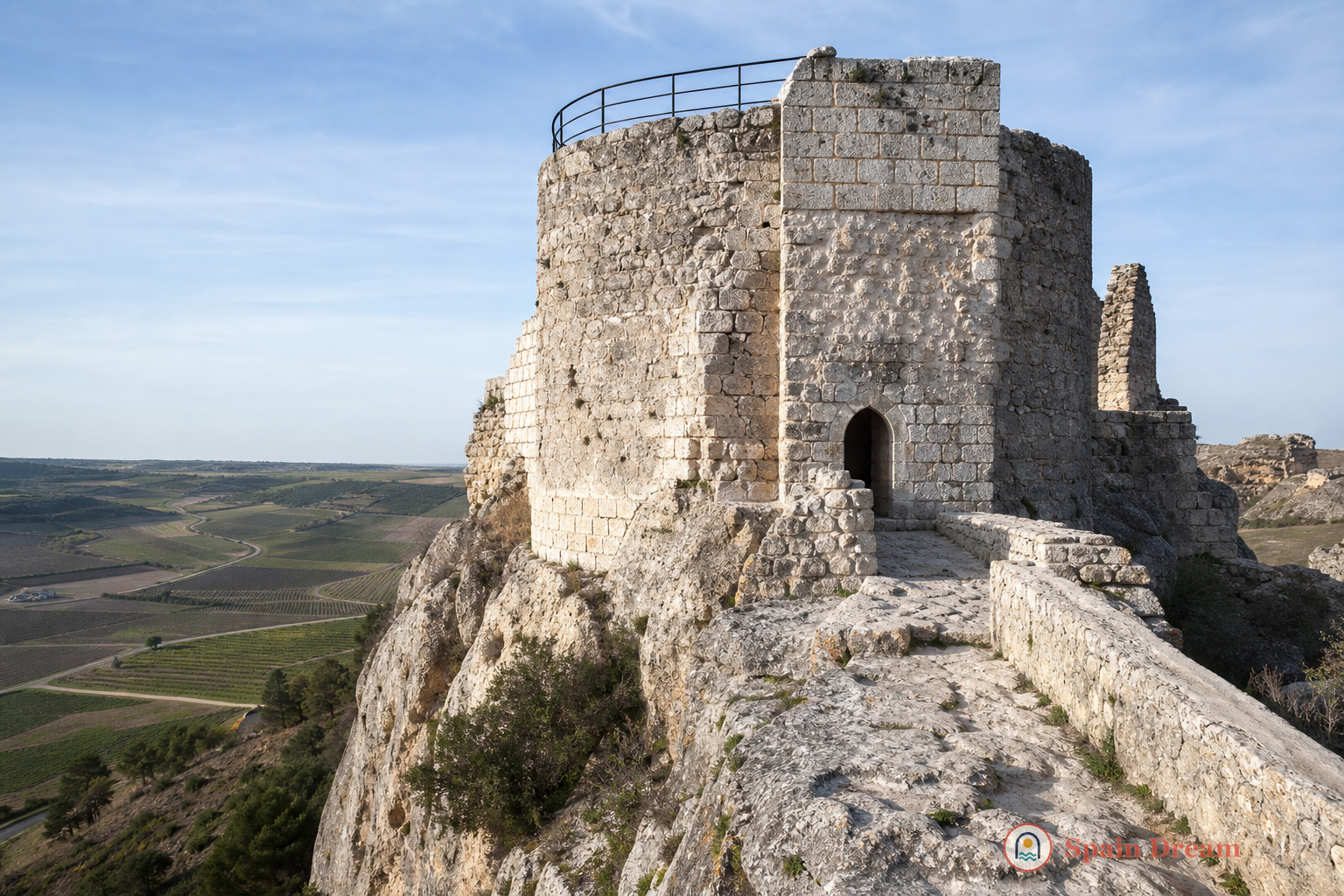 Каменные стены верхнего замка Курьеля