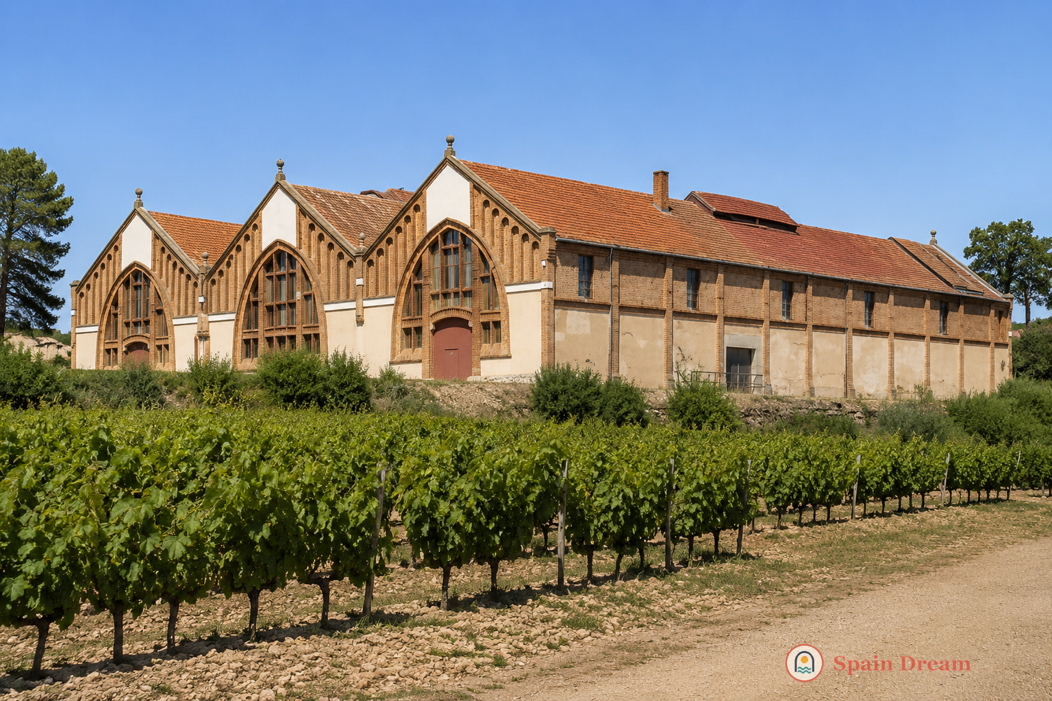 Reial Monestir de Santa Maria de Poblet среди виноградников, садов и лесистых склонов рядом с Ла-Эсплуга-де-Франколи