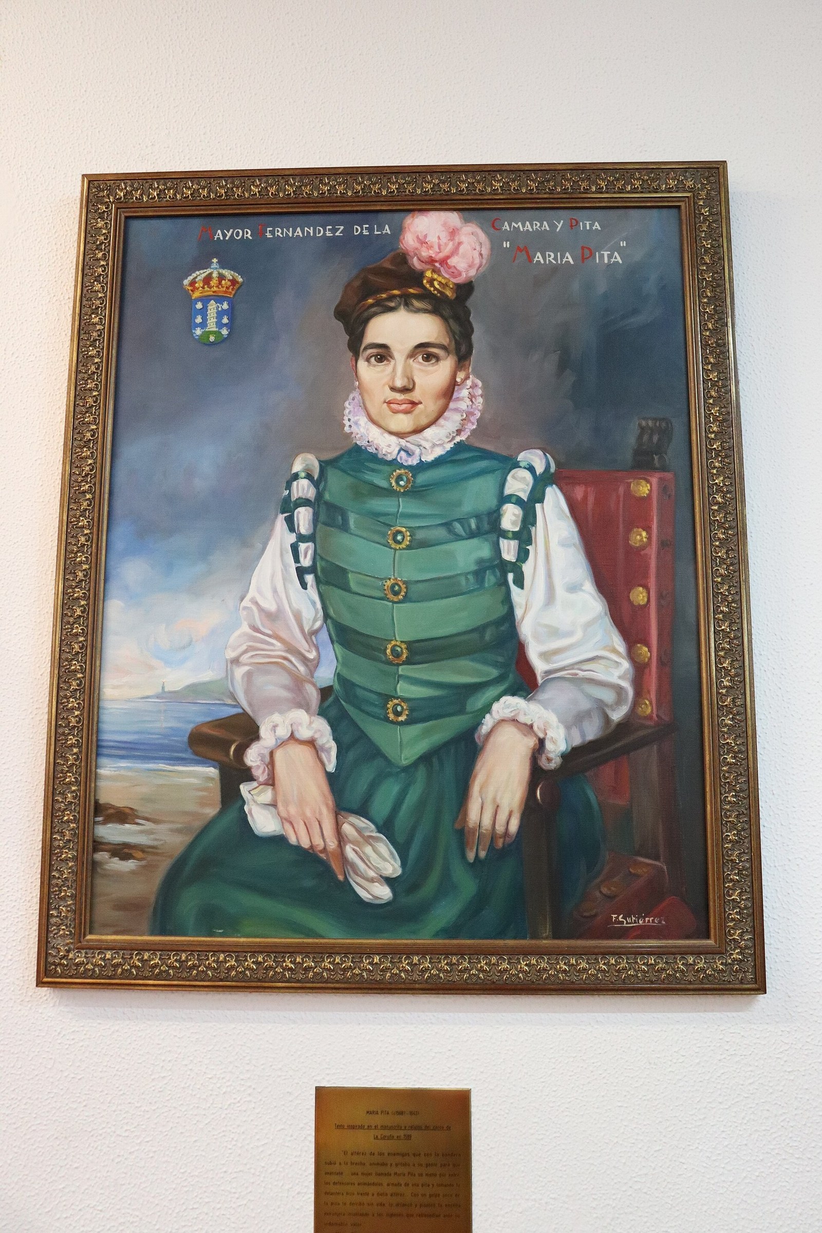 Мария Пита в профессиональной или исторической обстановке