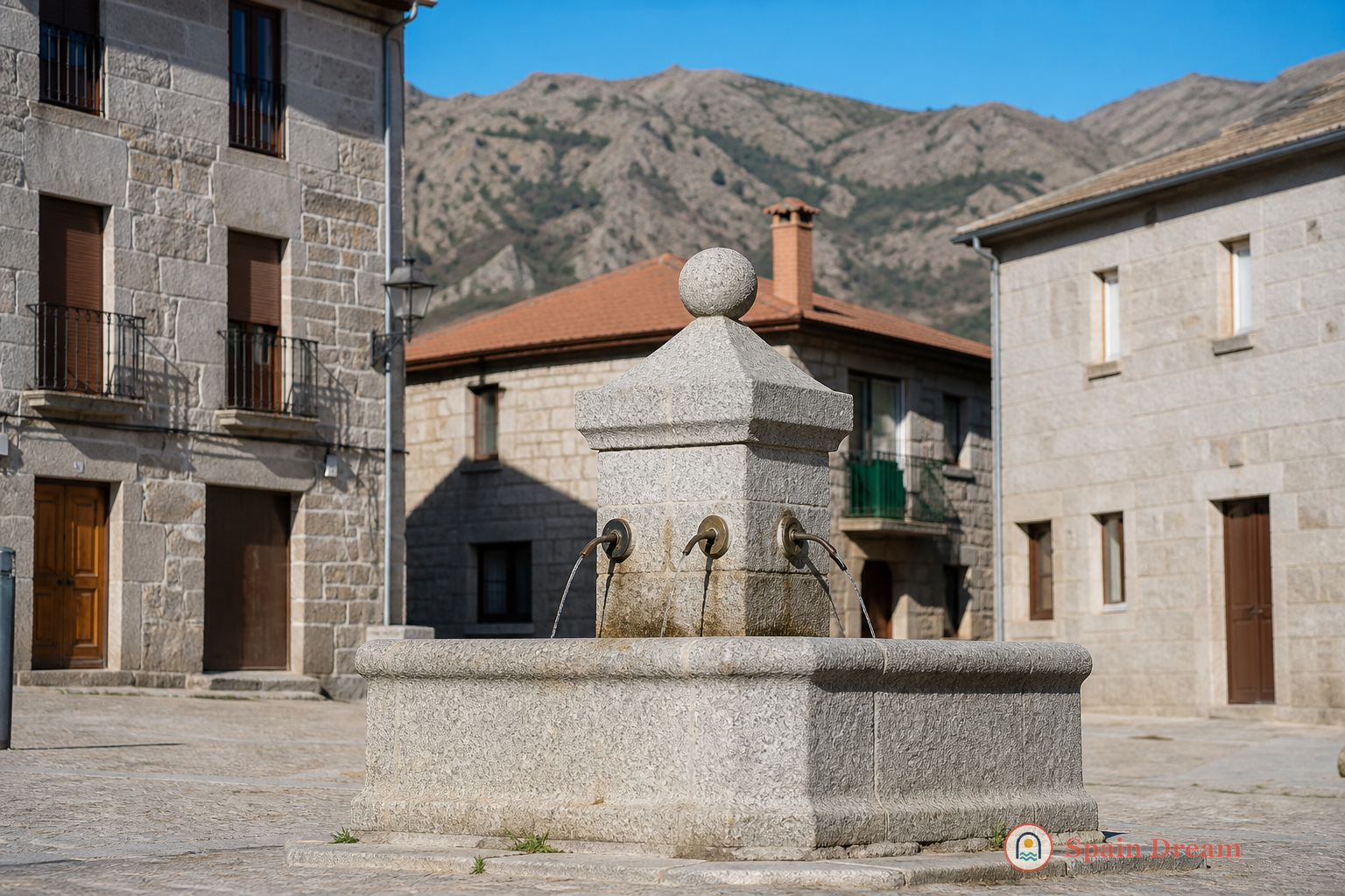 Гранитный Fuente de los Cuatro Caños в Моральсарсале
