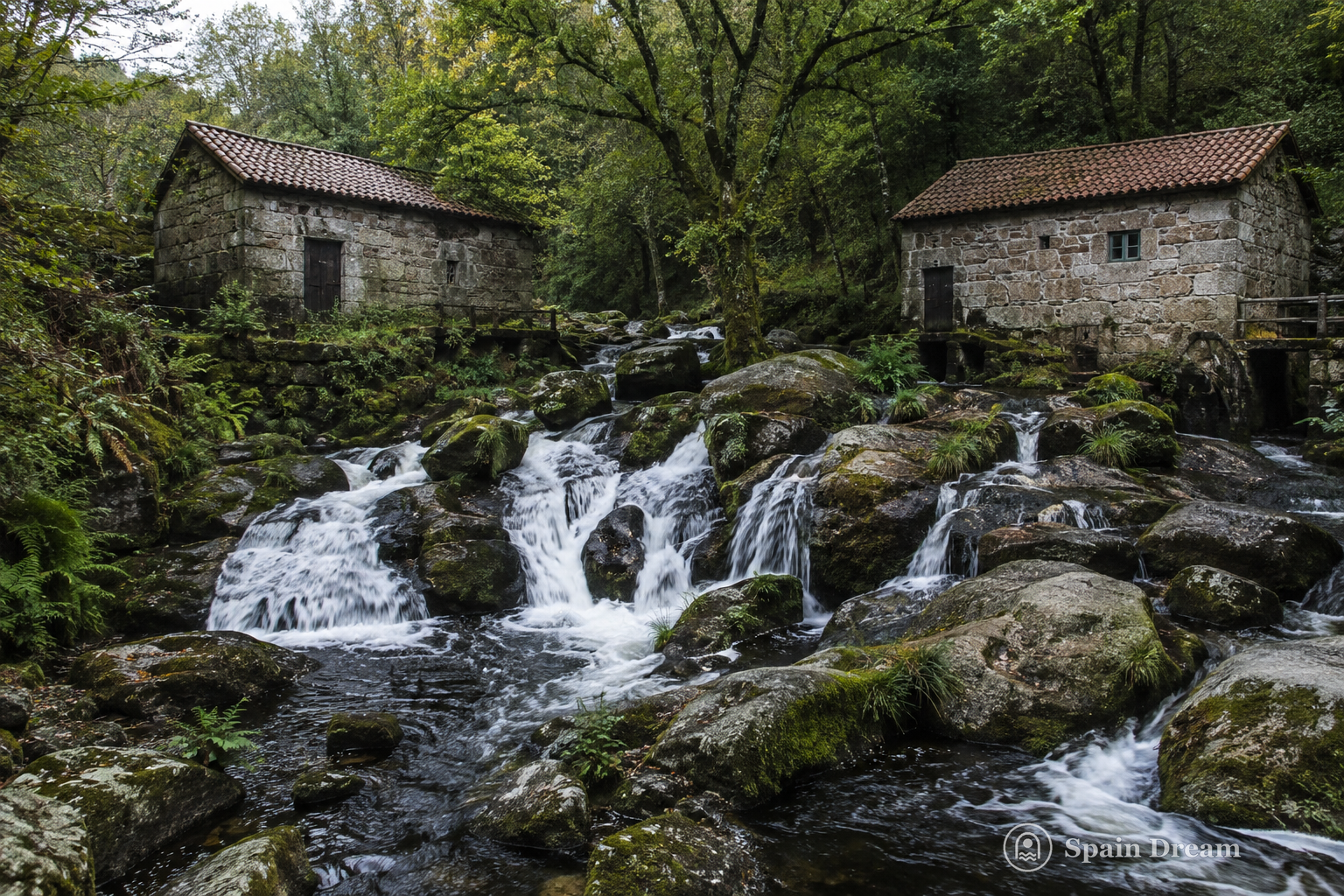 Каскады и водяные мельницы Ас-Лашес в Морании