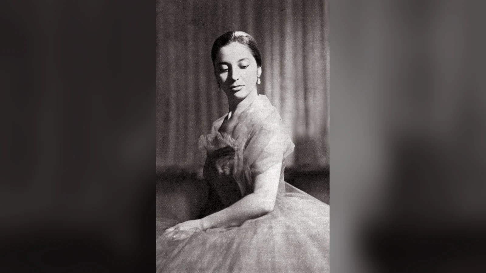 Фотография Тересы Бергансы в 1957 году