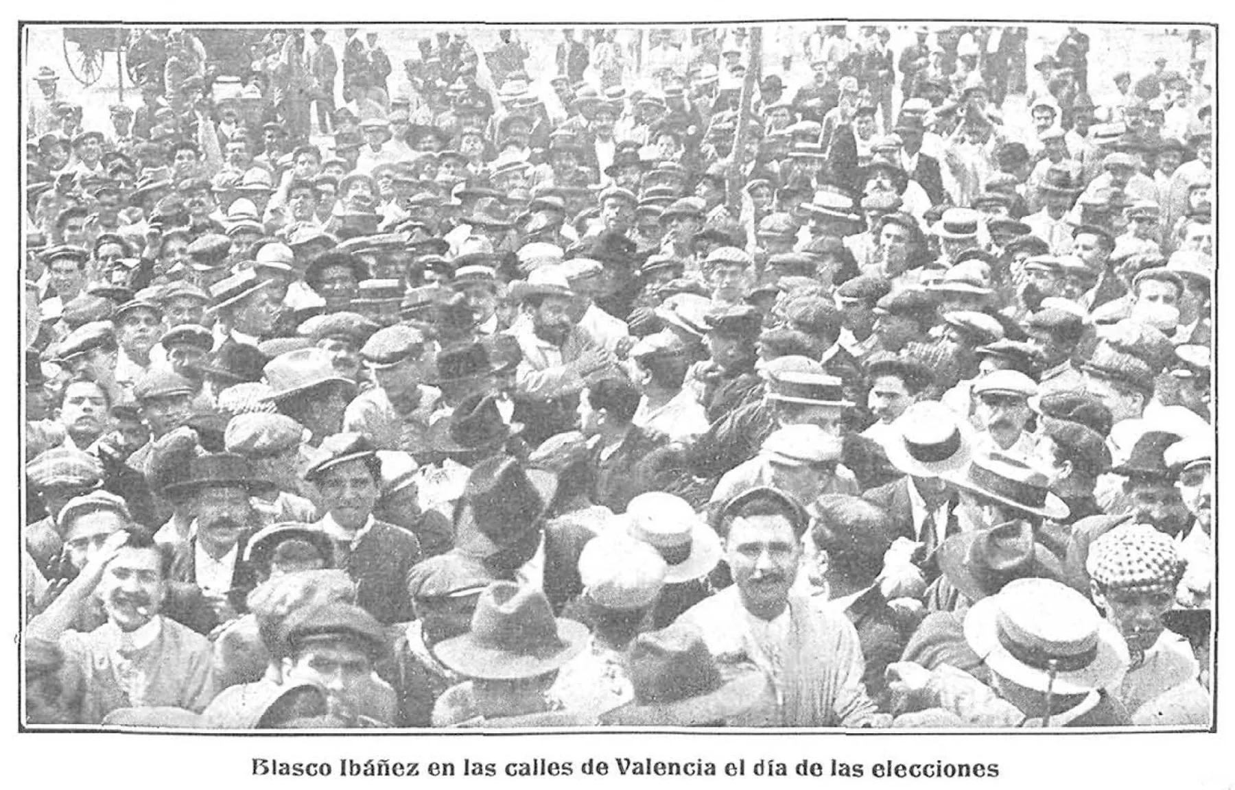 Бласко Ибаньес среди жителей Валенсии во время выборов 1905 года